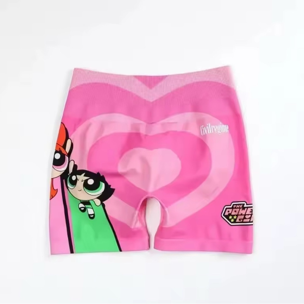 Civil Regime Power puff girls workout shorts
